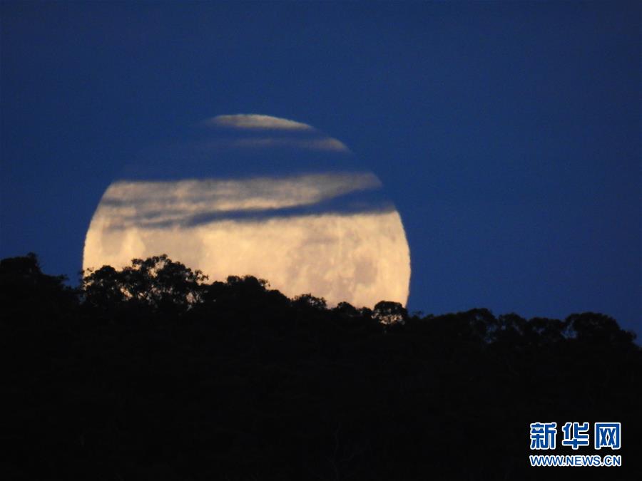 （国际）（1）“超级月亮”现身堪培拉