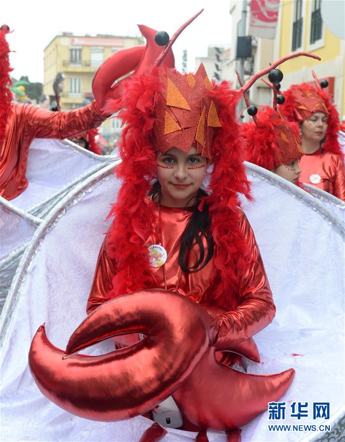 （国际）（2）“海洋生物”走进葡萄牙小城狂欢节