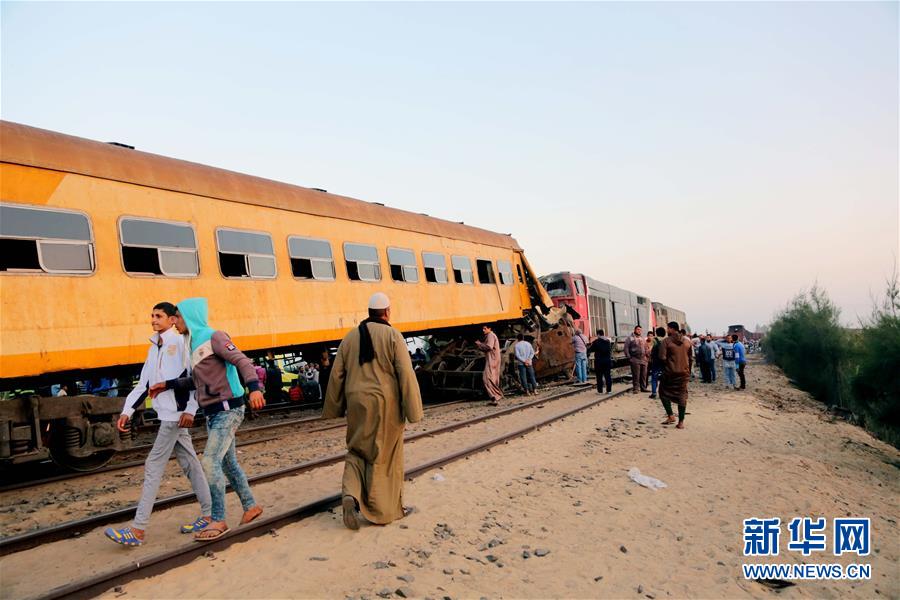 （国际）（5）埃及北部火车相撞造成至少16人死亡
