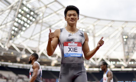 谢震业获得钻石联赛伦敦站男子200米冠军并打破亚洲纪录